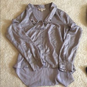 Blouse with gold sheen